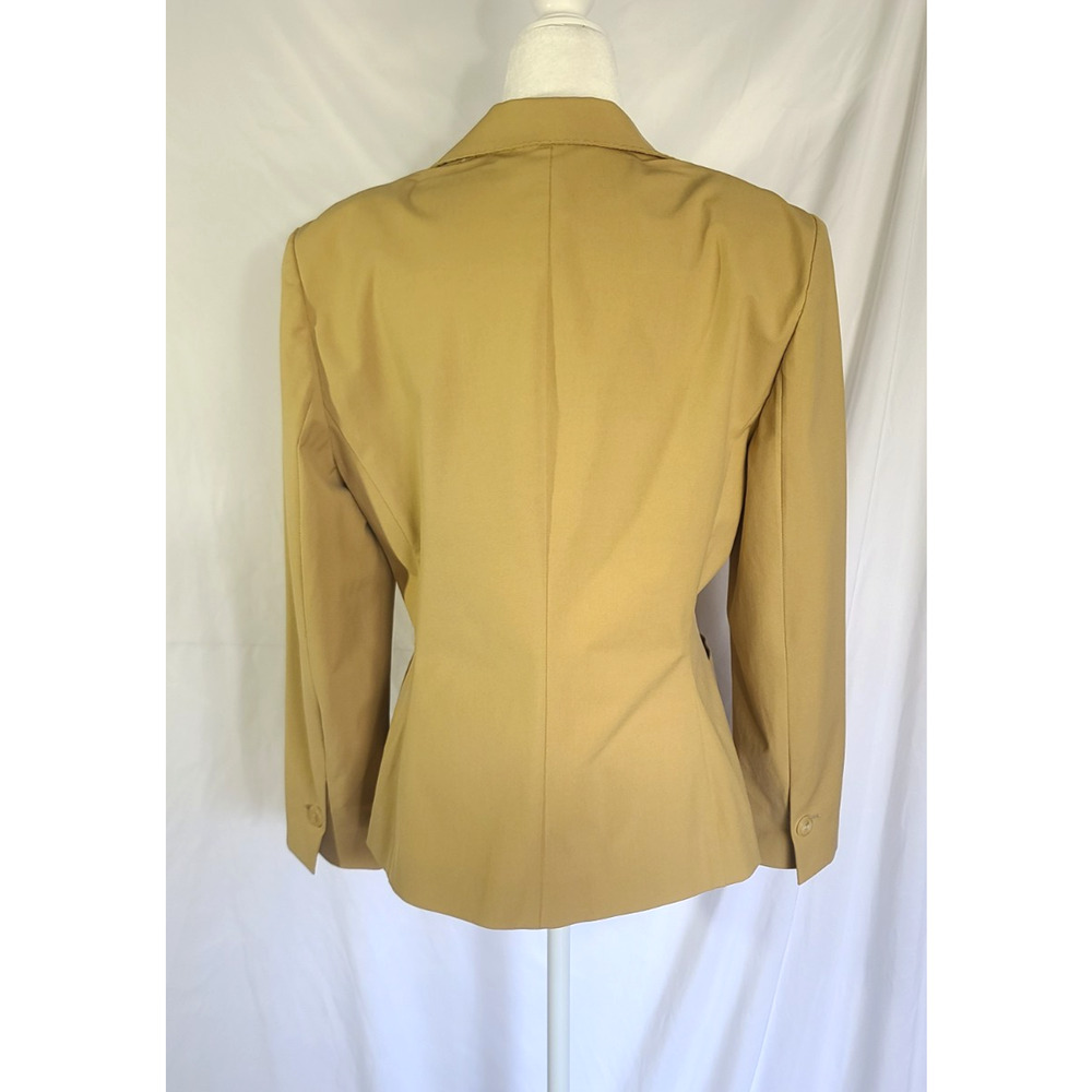 Sold! Piazza Sempione Light Brown Button Up Women's Blazer IT 48 US 12 - Picture 4 of 5